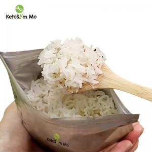 Konjac Rice Instant Bag Lav Gi tilpasset leverandør |Ketoslim Mo