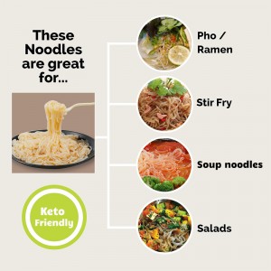Μηδενικές θερμίδες noodles konjac skinny ζυμαρικά Τροφή για διαβήτη |Κετοσλίμ Μο