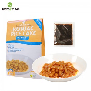 Konjac Rice Cake Tteokbokki Pikantní příchuť OEM |Ketoslim Mo