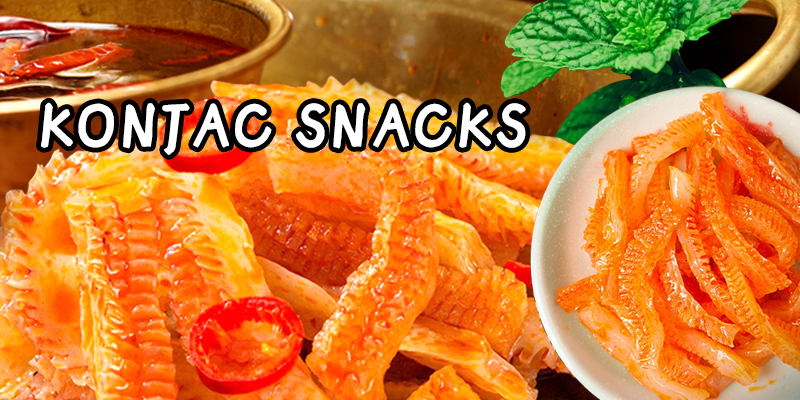 Konjac snacks with rich flavor