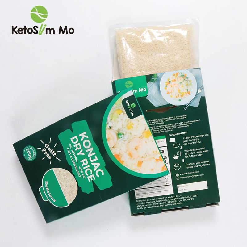 China Wholesale Low Calorie Rice Substitute Factories - Slim Rice Wholesale Dry Shirataki Konjac Rice | Ketoslim Mo – Ketoslim Mo