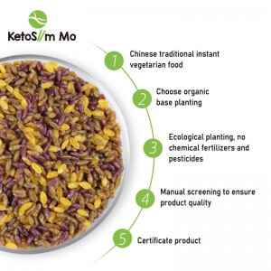 Keto Three-Color Dried Konjac Rice Low Glycemic Index