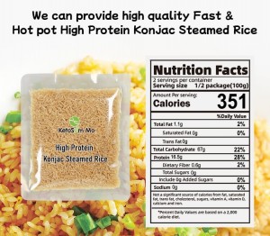 Precooked High Protein Konjac Rice Bulk | Ketoslim Mo
