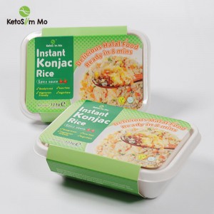 Instantní konjacová rýže připravená k snězení