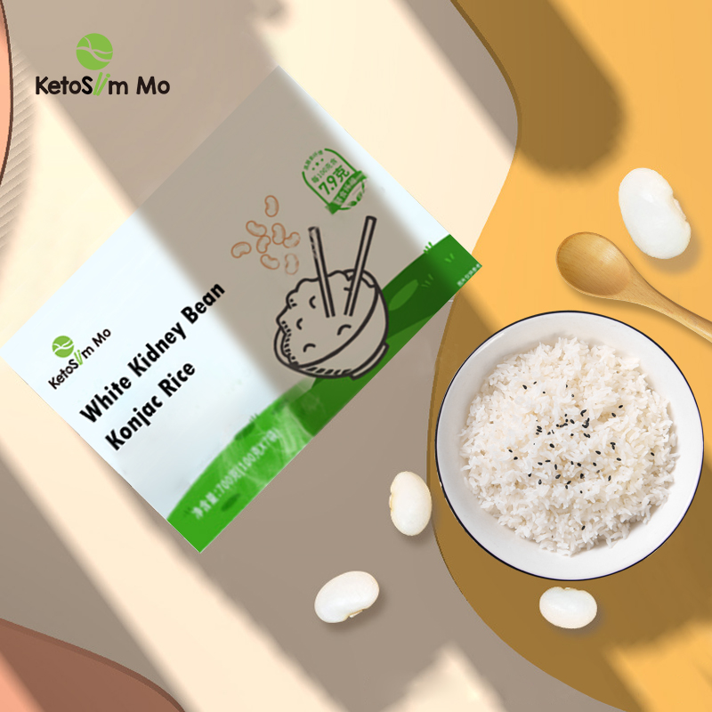 Cheap Best Lower Carb Rice Manufacturers - White Kidney Bean Konjac Rice Wholesale – Ketoslim Mo