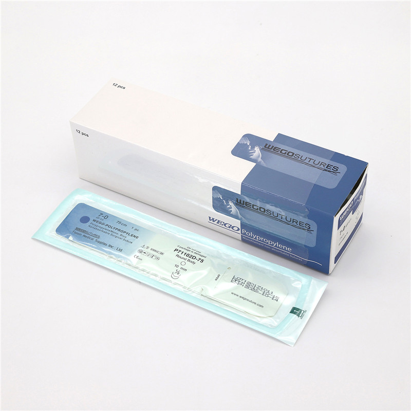 Sterile Monofilament Non-Absoroable Polypropylene Sutures With or Without Needle WEGO-Polypropylene06