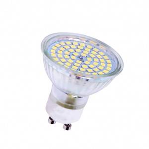 4pcs a lot GU10 LED Sportlight No Flicker AC85-265V 3W SMD2835 52LEDS Light Bulbs Home Ceiling Fans Replace 40W Halogen Lamps