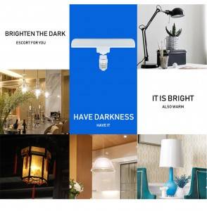 No Flicker 12W E27 led Bulb AC85V-265V 2835 E27 T Shaped Lamp Free Rotation Saving Environmental Protection Lamp Indoor Lights