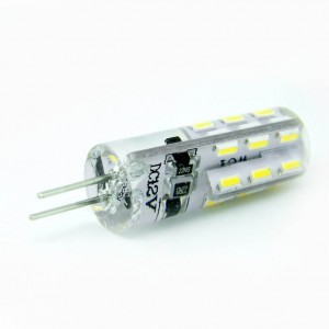 Super Bright G4 12V LED Lamp 3014 SMD 24LEDS silicone Corn led Bulb crystal chandelier Spotlight Light