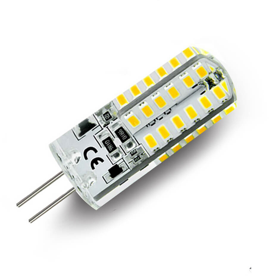 G4 LED Lamp 12V 48 LEDS silicone Corn led Bulb crystal chandelier 3014SMD Spotlight WhiteWarm white Light Featured Image