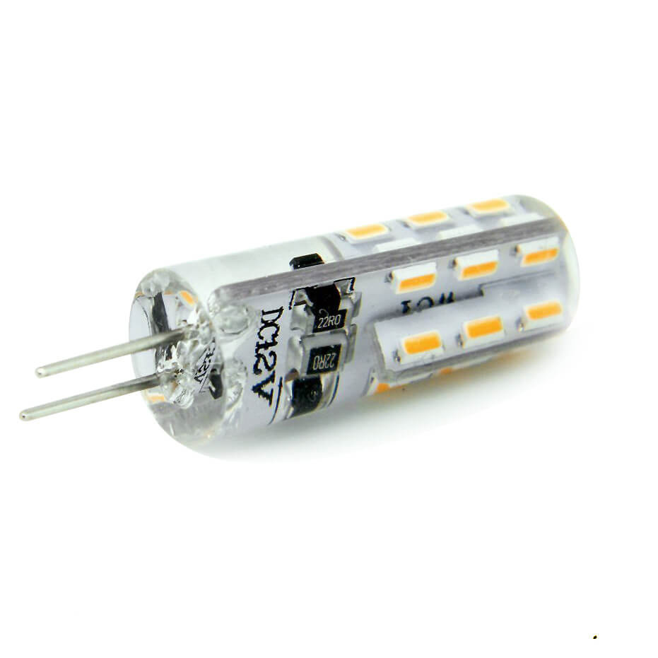 Super Bright G4 12V LED Lamp 3014 SMD 24LEDS silicone Corn led Bulb crystal chandelier Spotlight Light Featured Image