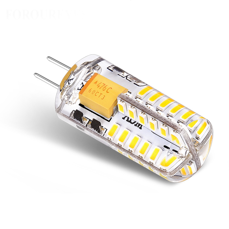 12V Mini G4 LED bulb smd3014 2.5W 48leds Silicone Lights Replace 20W Halogen lamp for Chandelier Spotlight Featured Image