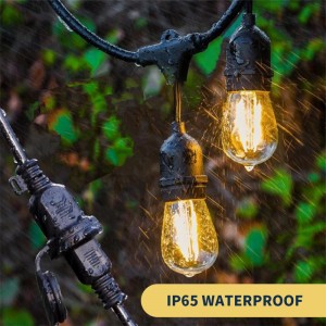 10m 20m 30m Commercial Grade Waterproof Outdoor LED String Lights S14 Bulb Connectable Festoon Garden Holiday Wedding LED Lights