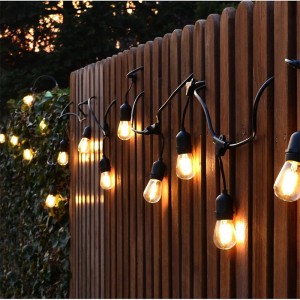 10m 20m 30m Commercial Grade Waterproof Outdoor LED String Lights S14 Bulb Connectable Festoon Garden Holiday Wedding LED Lights