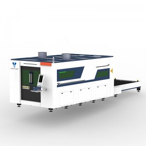 Volledig gesloten metalen CNC-lasersnijmachine
