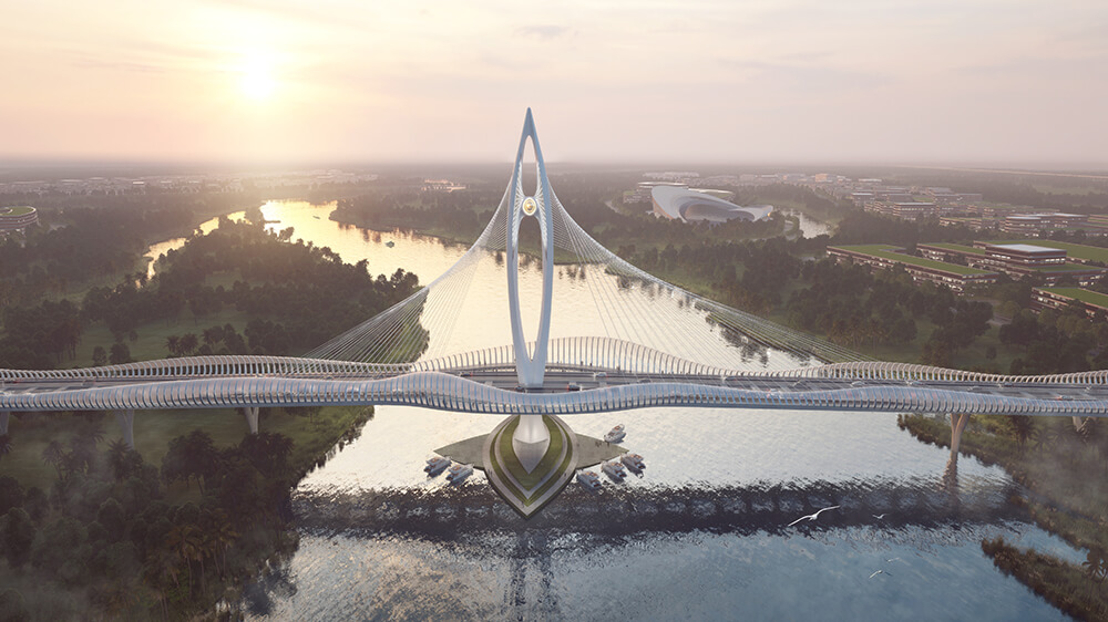 Competition for the Cross-Taiping Waterway Bridge in Dongguan Binhai Bay New Area