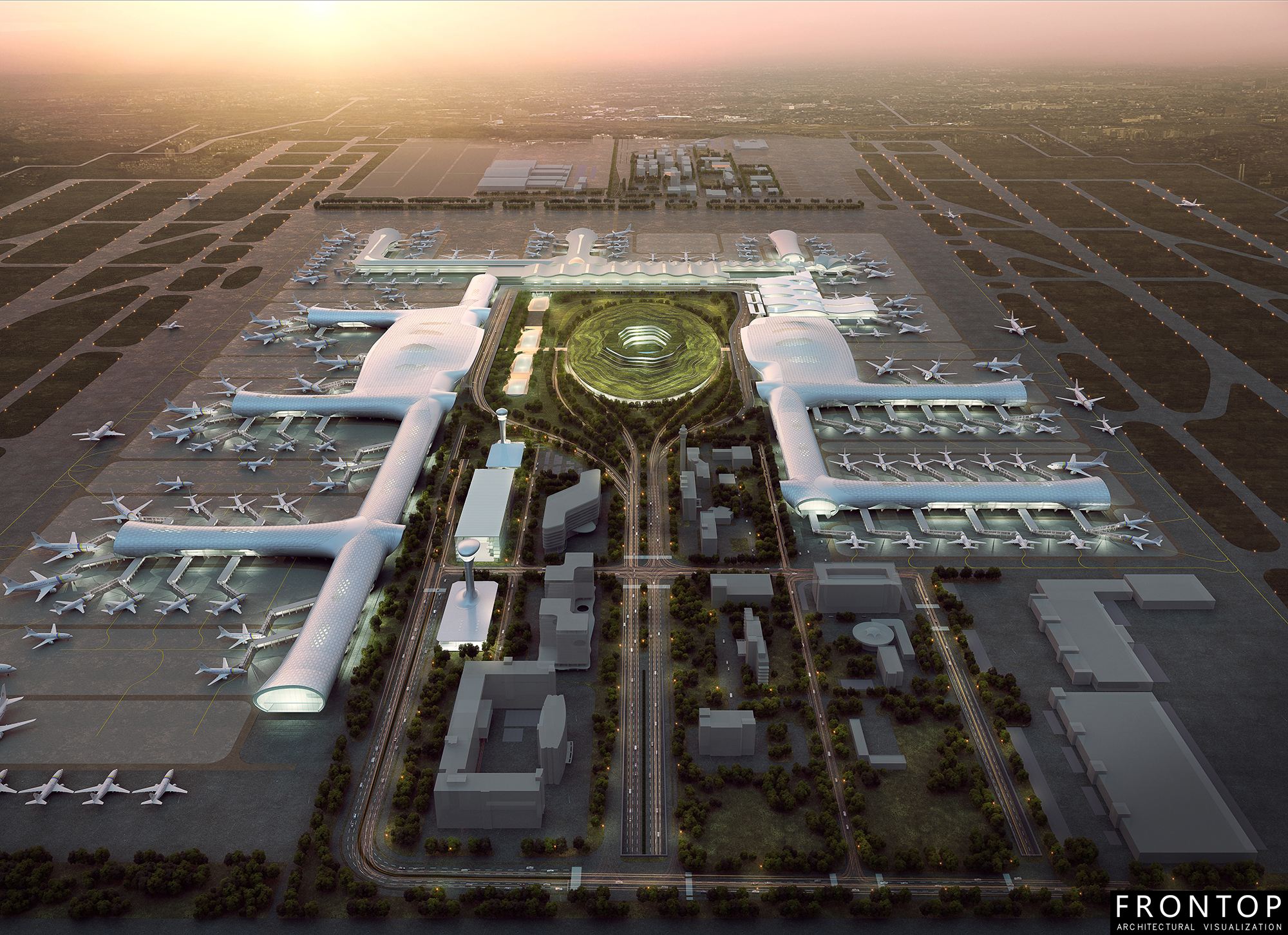 2017 China New Design 3d Rendering For Projects - Airport – Frontop