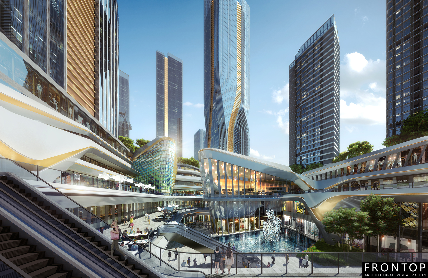 High definition 3d Architectural Rendering - GUIYANG MLP – Frontop