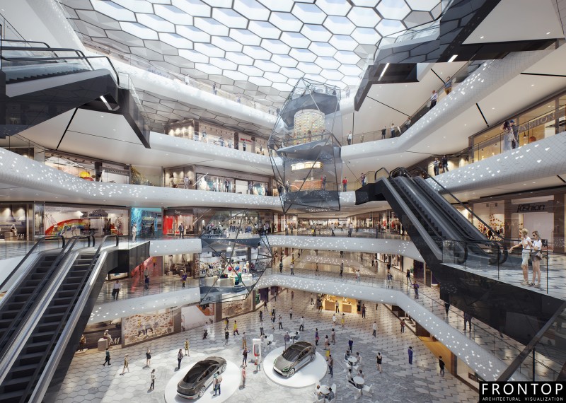 Wholesale Discount Visulization Architectural Rendering - Wuhan Vanke shopping mall – Frontop