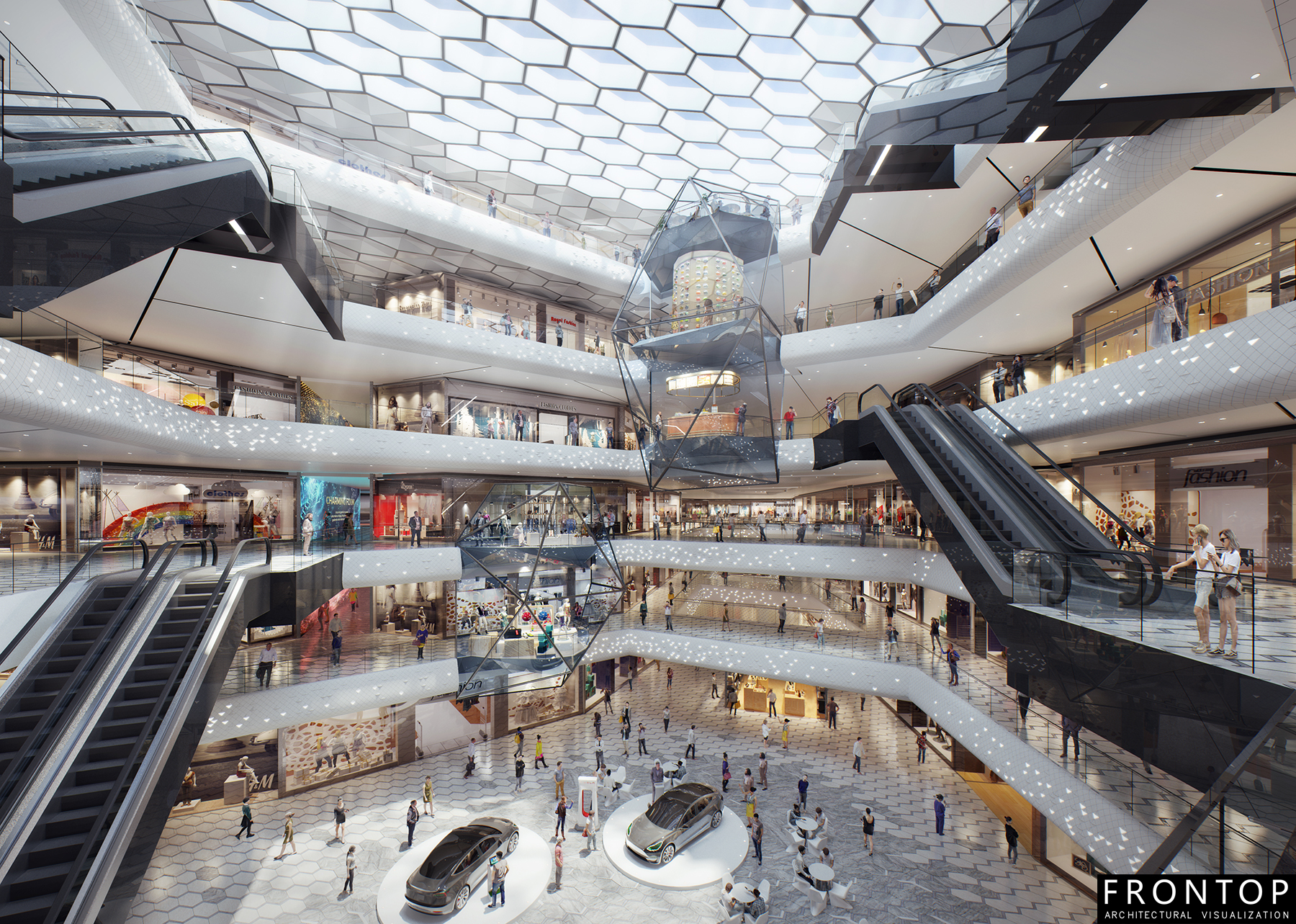 High Quality for 3d Interior Rendering - Wuhan Vanke shopping mall – Frontop