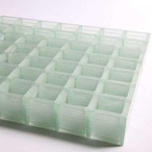 Griglia stampata in fibra di vetro trasparente FRP/GRP