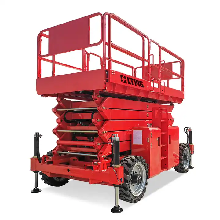 New small hydraulic shear lift: suitable for rough terrain, easy to meet the challenges