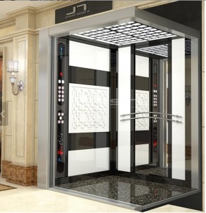 ម៉ាស៊ីន Roomless 13 Passenger Elevator ទំហំ 1250kg