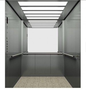 Пассажирский лифт на 21 человека грузоподъемностью 1600 кг с машинным помещением