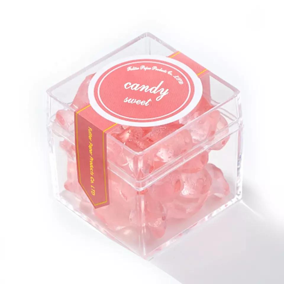 Tokyo Candy Box Clear Acrylic Cube Box with lid