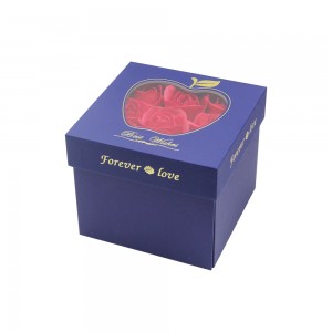 Conxunto de caixa de regalo de xoias de rosas caros personalizado