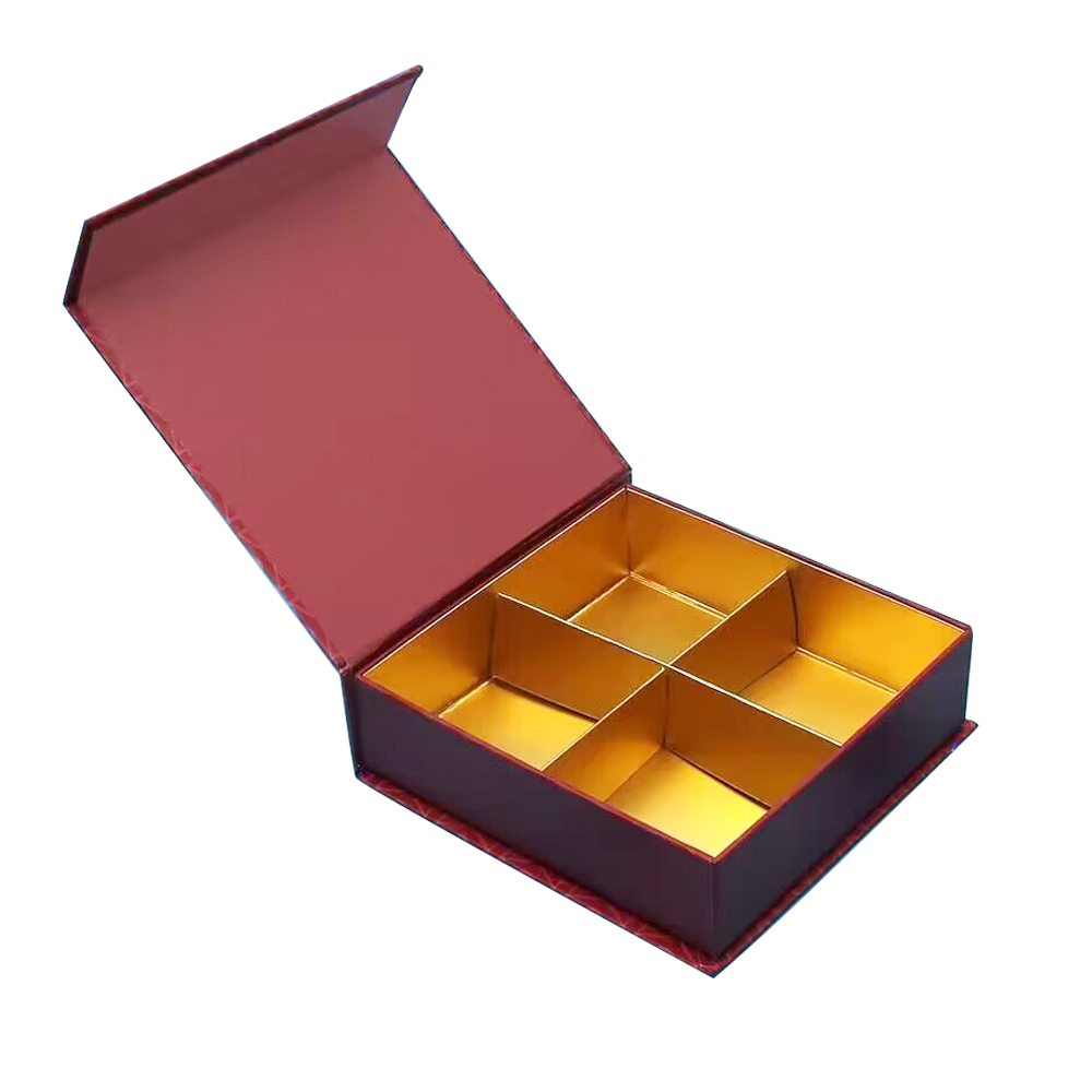 Caja de regalo de embalaje de alimentos de pastelería de chocolate personalizada de lujo
