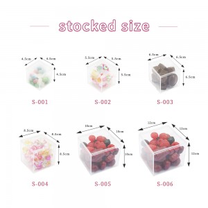 mini small  clear acrylic candy boxes wholesale