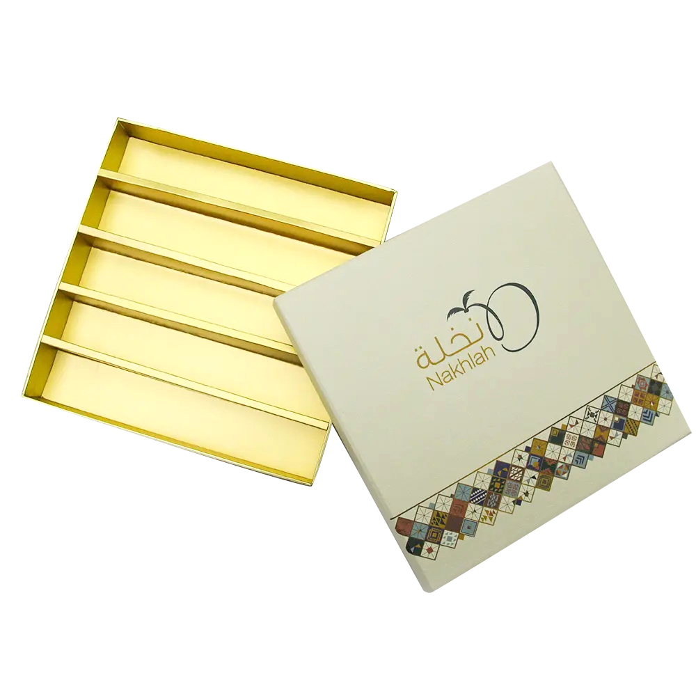 custom carton cardboard Luxury dates gift box packaging chocolate paper box  for dates ramdan 