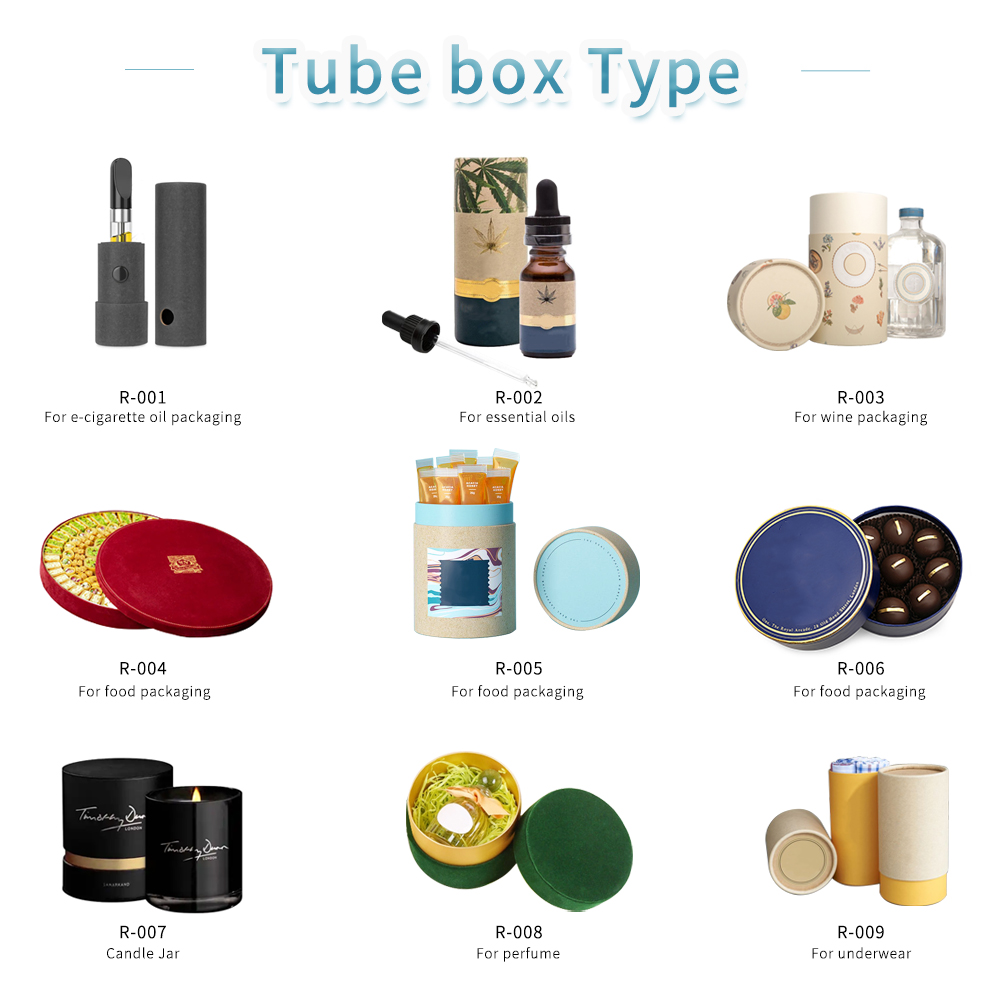 Biodegradable Cylinder Round Paper Tube box