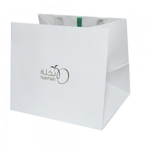 Custom luxury food packaging storage shopping paper  bags