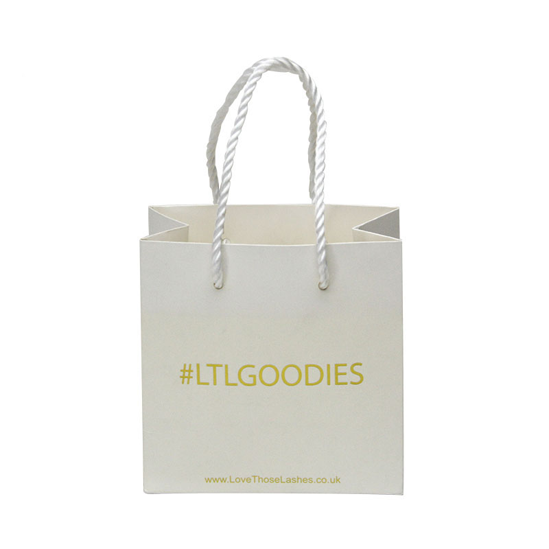 Custom printed paper bags small size shopping bags