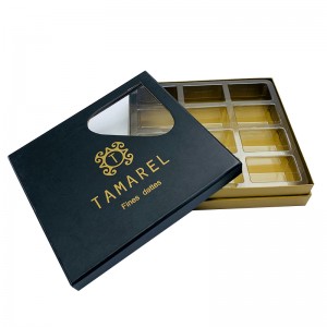 custom cheaper dessert  chocolate box with divider china wholesale box 24 days for chocolate candy packaging box gift