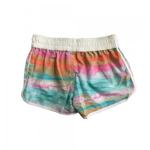 Ladies’ High Waistband Sublimation printing Board Shorts Beach Shorts