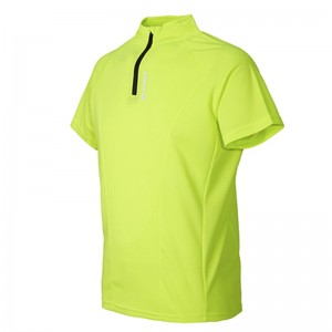 Men’s Basic Cycling Short Sleeve Top With Back Mesh Panels