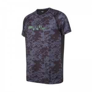 Printed Running Wear Training Shirt Outdoor Sports Men T-shirt