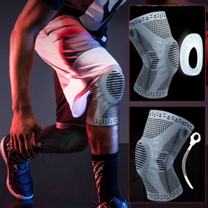 Professional Knee Brace, Compression Knee Sleeve with Patella Gel Pad & Side Stabilizers