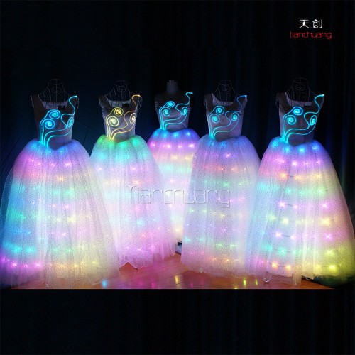 LED light up dance stage performance dress costume WL-049