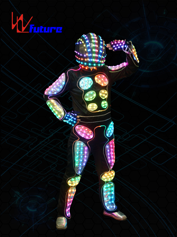 Programable LED Tron Dance Costume Glowing Robot Suit For Show WL-0152 Featured Image