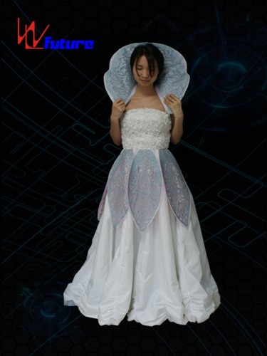 OEM Supply Led Luminous Wedding Dress Led Light Up Women Performance Clothes Christmas Masquerade Flashing Party Dress