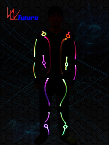 2019 New Style Attractive Glow Light Clothing Luminous Costumes / Novelty Light Up Led Suit