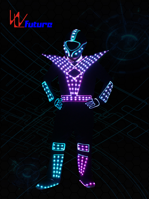 Programable LED Luminous Jumpsuit Costume With Helmet WL-0176 Featured Image