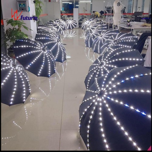 Hight quality LED light up umbrella for stage dance show WL-0162