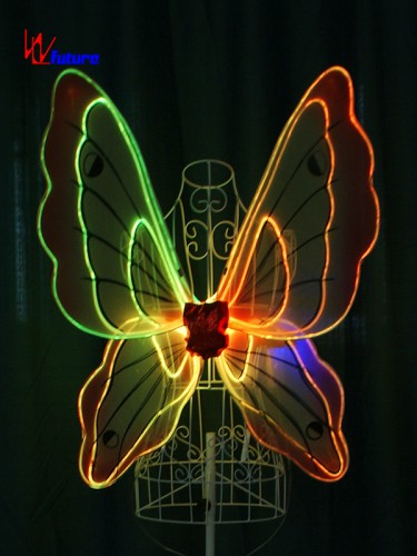 Glow in the dark LED fiber optic butterfly wings for kids WL-0171D