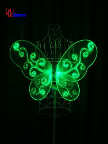 Glow in the dark LED fiber optic butterfly wings for children WL-0171E
