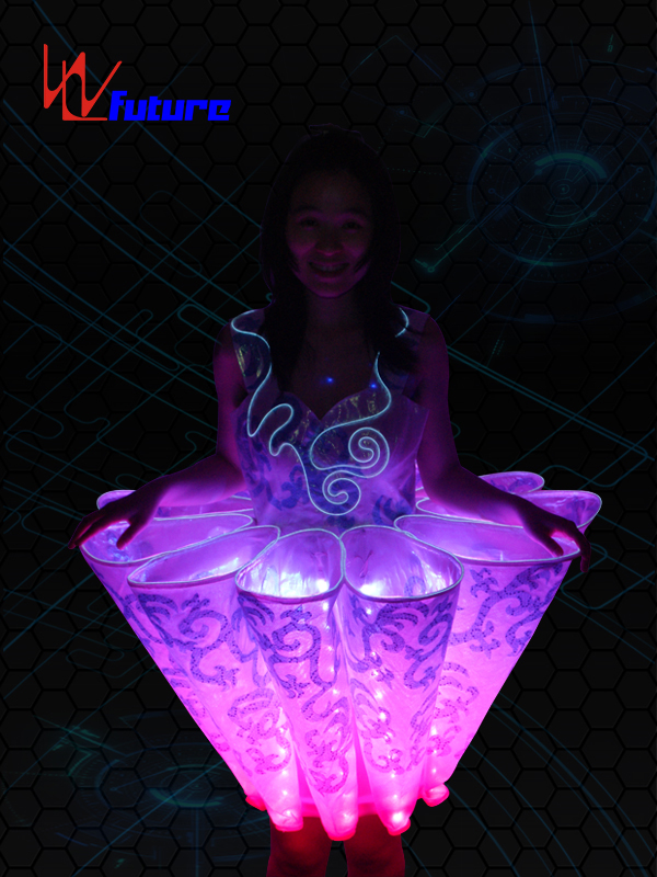 High definition Neon Dance Clothing -
 LED light up dress for dance WL-010 – Future Creative